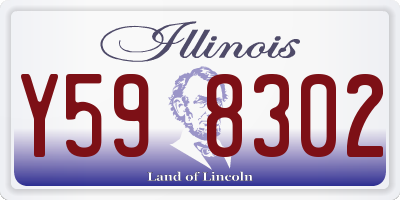 IL license plate Y598302