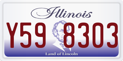 IL license plate Y598303