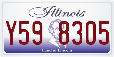 IL license plate Y598305