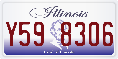 IL license plate Y598306