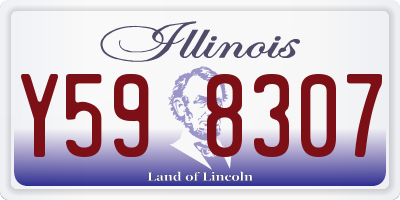 IL license plate Y598307