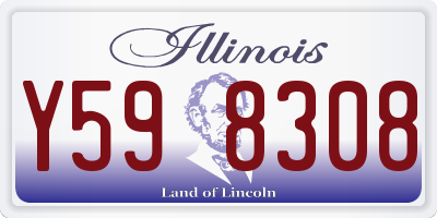 IL license plate Y598308