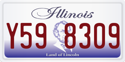 IL license plate Y598309