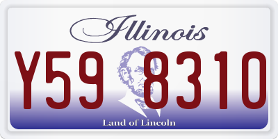 IL license plate Y598310