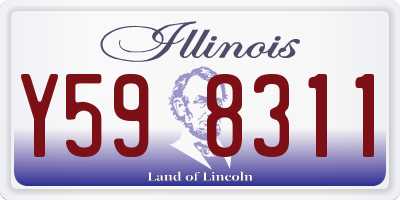 IL license plate Y598311