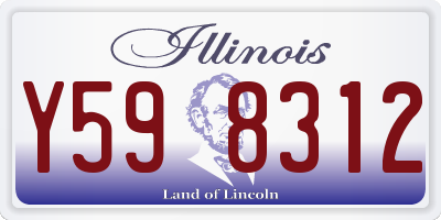 IL license plate Y598312