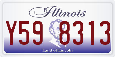IL license plate Y598313