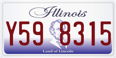 IL license plate Y598315