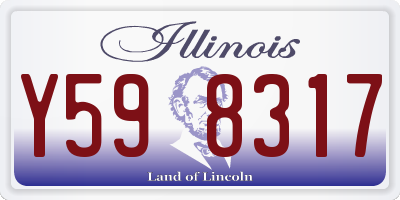 IL license plate Y598317
