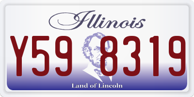IL license plate Y598319
