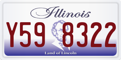IL license plate Y598322