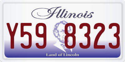 IL license plate Y598323