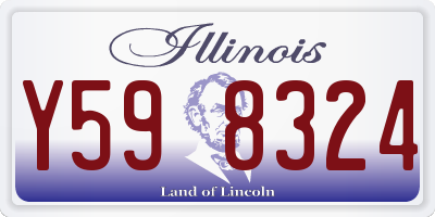 IL license plate Y598324