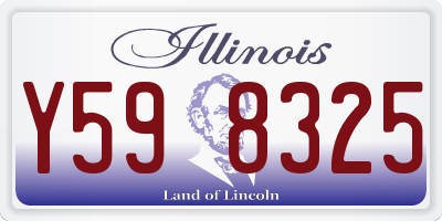 IL license plate Y598325