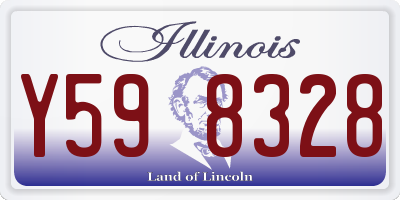 IL license plate Y598328