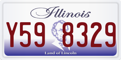IL license plate Y598329