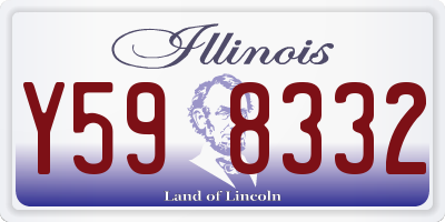 IL license plate Y598332
