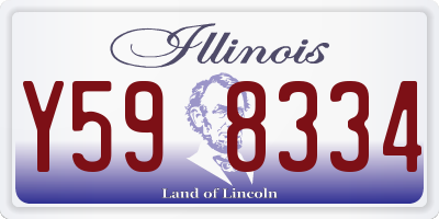 IL license plate Y598334