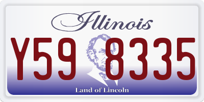 IL license plate Y598335
