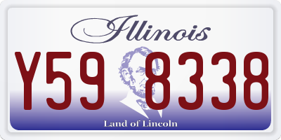 IL license plate Y598338
