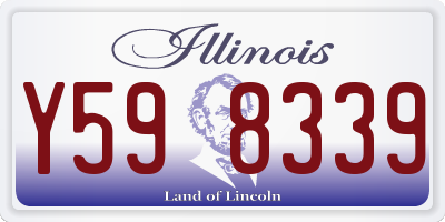 IL license plate Y598339