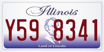 IL license plate Y598341