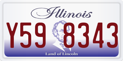 IL license plate Y598343