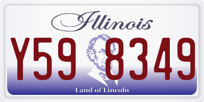 IL license plate Y598349