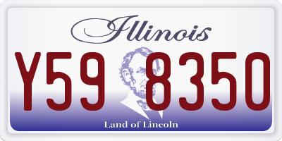 IL license plate Y598350