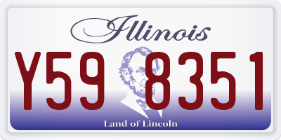 IL license plate Y598351