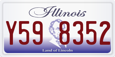 IL license plate Y598352