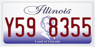 IL license plate Y598355