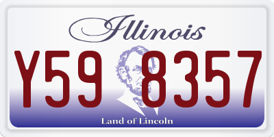 IL license plate Y598357