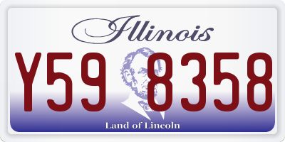 IL license plate Y598358