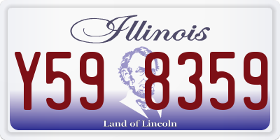 IL license plate Y598359