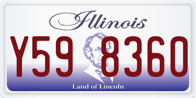 IL license plate Y598360