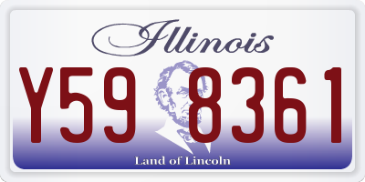 IL license plate Y598361