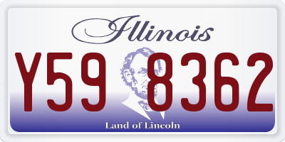 IL license plate Y598362