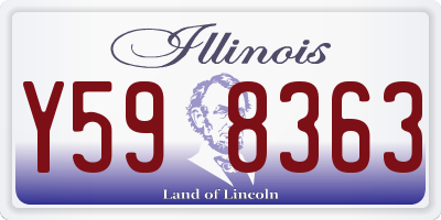 IL license plate Y598363