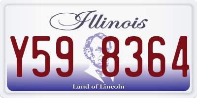 IL license plate Y598364