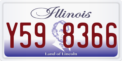 IL license plate Y598366