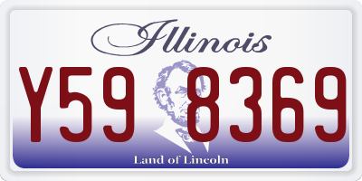 IL license plate Y598369