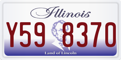 IL license plate Y598370