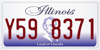 IL license plate Y598371