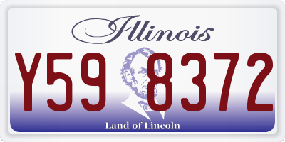 IL license plate Y598372