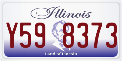 IL license plate Y598373