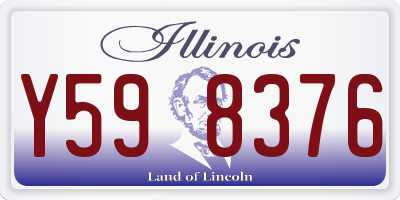 IL license plate Y598376