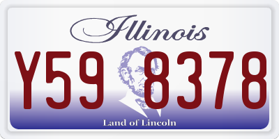 IL license plate Y598378