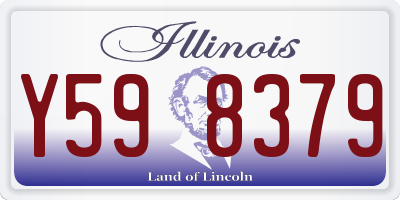 IL license plate Y598379