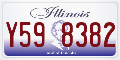 IL license plate Y598382